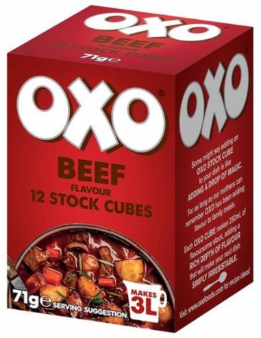 Oxo Beef Stock Cubes 12s x 1