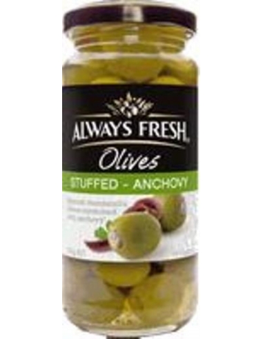 Olive ripieno sempre fresche di acciughe 235G