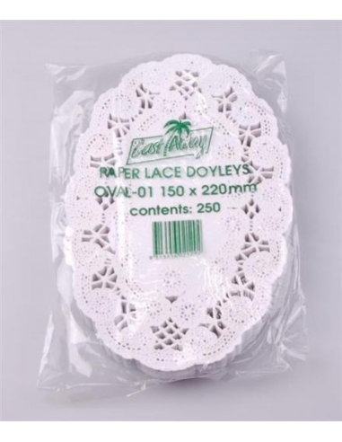 Cast Away Doyley Enviroboard Oval Lace No 1 6 by 8.5 inches 150 by 220 mm x 1
