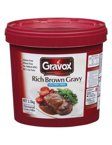 Gravox Gravy Rich Bruine Gluten Free 2 5kg