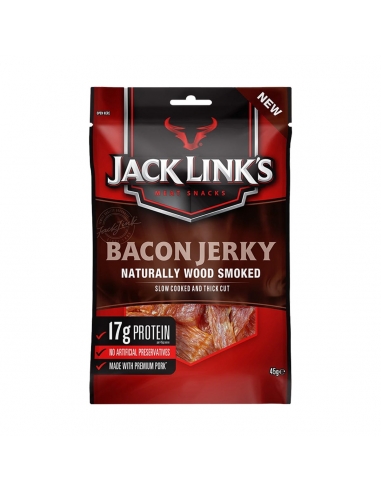 Jack Link's Bacon Jerky Wood gerookt 45 g x 10