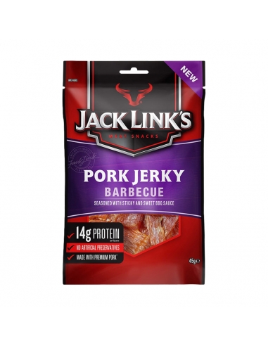 杰克·林克（Jack Link）的猪肉干烧烤45g x 10