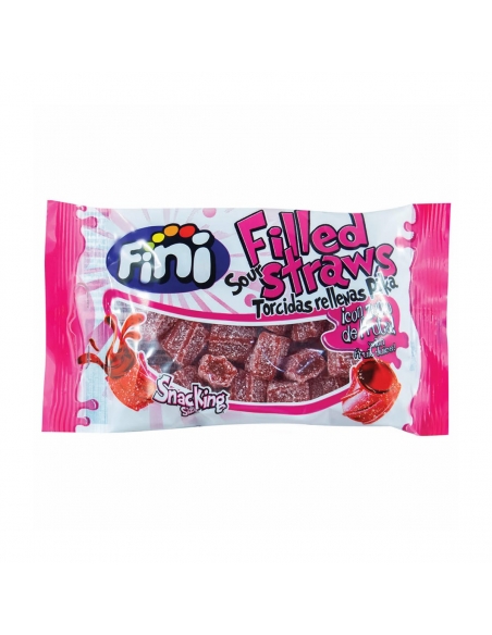 Fini Sour Filled Straws 50g x 18