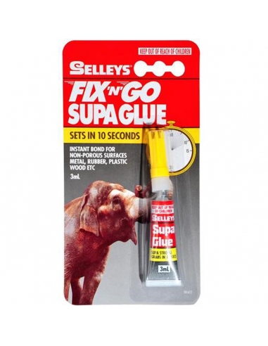 Selleys Fix N Go Supa Glue 3ml x 12