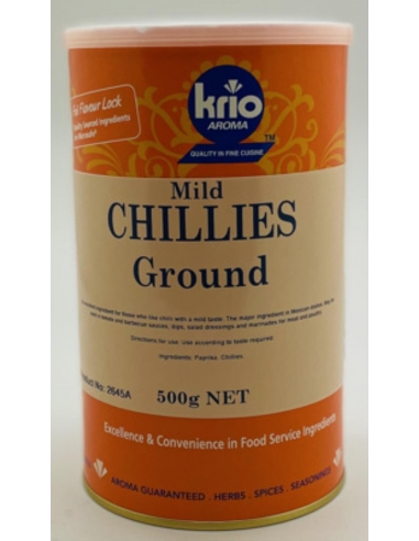 Krio Krush Chili gemahlen mild 500 g jeweils