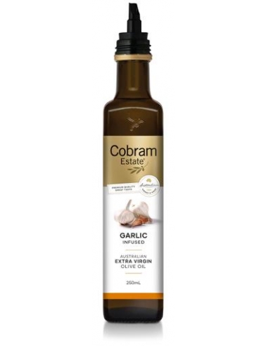 Cobram Estate Knoblauch infundiert australische Extra -Jungfrau Olivenöl 250 ml