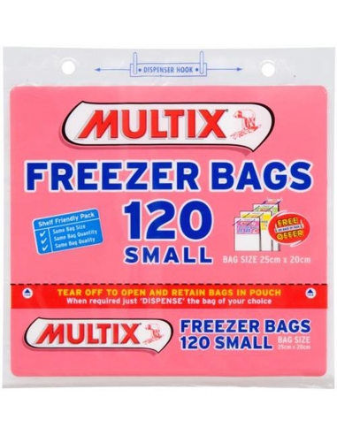 Multix Tearoff Small Freezer Bags 120 Pack x 1