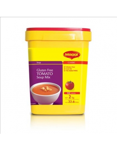 Maggi sopa tomate gluten sin gluten 2 kg de cubo