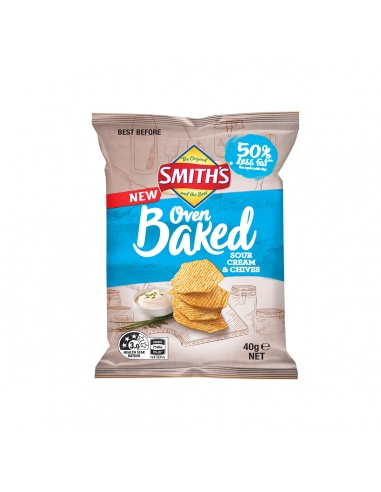 Smiths Oven Baked Sour Cream & Chives 40g x 15