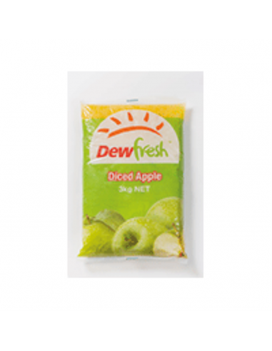 Dewfresh Pie Apple Diced Beutelpack 3 kg Tasche
