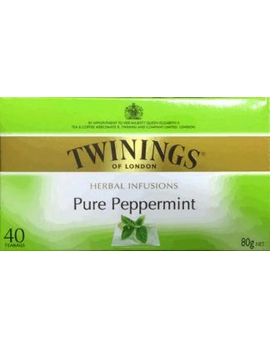 Twinings Sac à thé de perfusion à la menthe poivrée 80 g x 4
