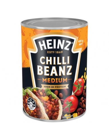 Heinz Medium Chili Bohnen 420 g x 24