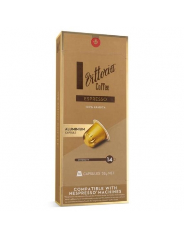 Vittoria -Espresso -Aluminium -Kaffeekapseln 10pk