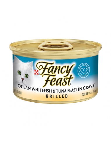 Fancy Feast Ocean Whitefish e tonno in salsa 85g x 1