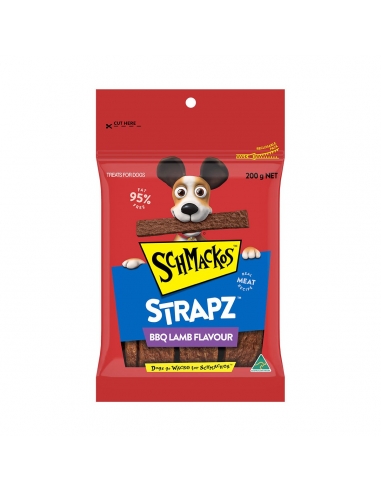 Schmackos Strapz Bbq Lamb Flavour 200g x 1