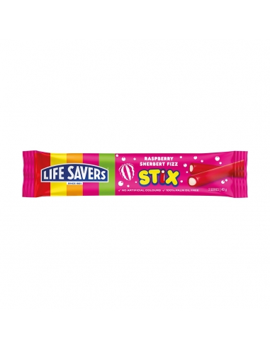 LifeSavers Sherbert Fizz Stix Raspberry 40g x 24