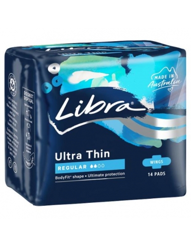 Libra Ultra Thins Wings Regular Pads 14 Pack x 1