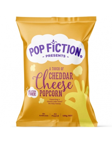 Pop Fiction Cheddar Cheese Popcorn 100 gm x 12