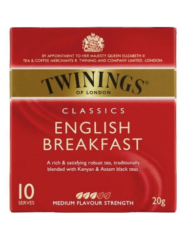 Twinings Inglés desayuno clásico Teabags 10 Pack