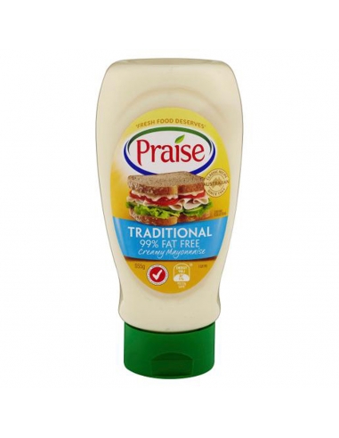 Praise 99% Fat Free Mayonnaise Squeeze 555gm