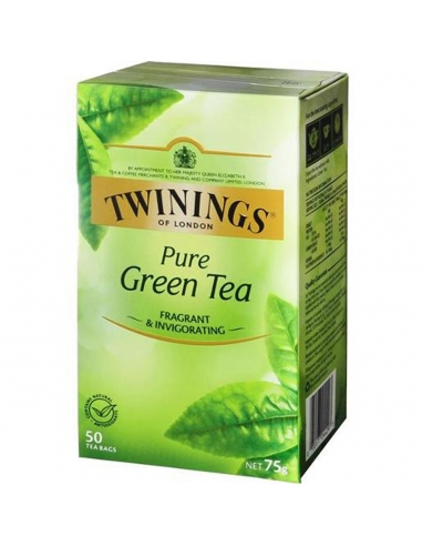 Twinings London Pure Green Tea Tea Bags 50 lat