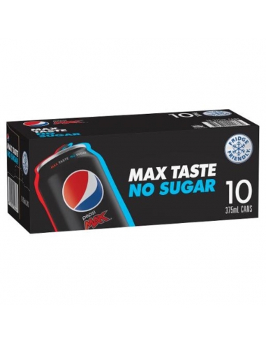 Pepsi Max Cola blikken 375m x 10