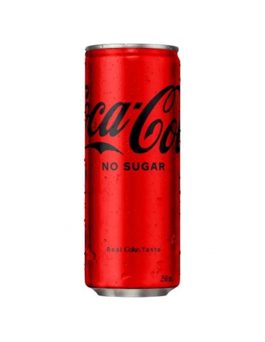 Coca Cola Kan zonder suiker 250 ml x 24