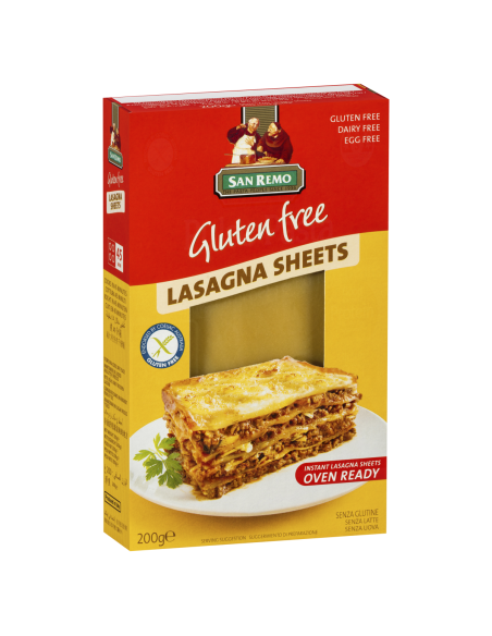 San Remo Pasta Lasagne Blatt Gluten Free 200 Gr Packet