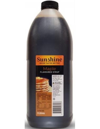 Sunshine Ahornsiroop gearomatiseerde fles van 3 liter