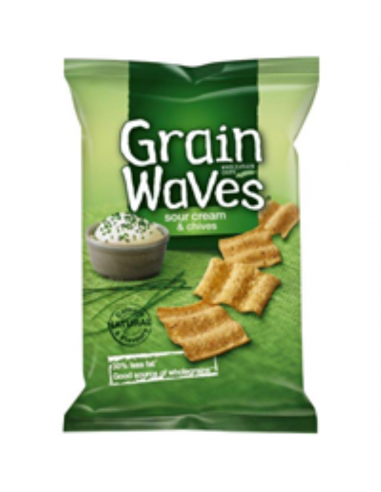 Smiths Chips Sunbites Grainwaves Crema acida & Chives 40gr x 18