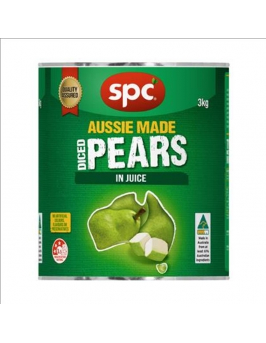 Spc Pears Diced In Juice 3 Kg Can