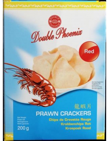 Double Phoenix Garnalen crackers Rood 200 gr Pakket