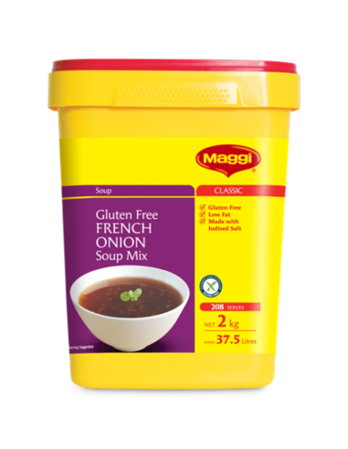 Maggi Sopa de cebolla francesa Gluten Gratis 2 Kg Pail