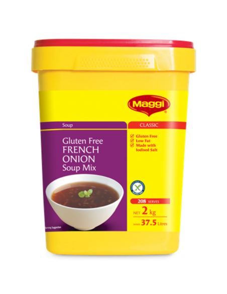 Maggi Soup French Onion Gluten Free 2 Kg Pail