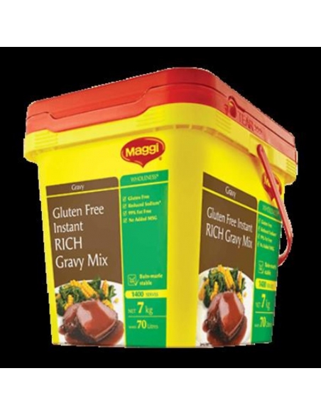 Maggi Gravy Mix Rich Instant Gluten Gratuit 7 Kg Pail