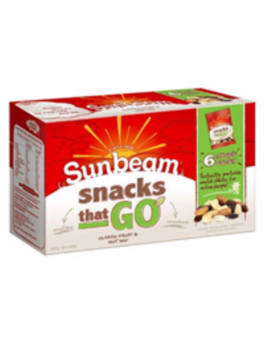Sunbeam Fruit- en notenmix Klassieke snacks voor 6 x 40 gram