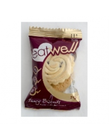Eatwell Biscuits Shortbread Choc Chip Fancy Cartón de 100 paquetes
