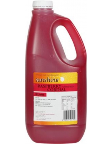 Sunshine Cordial Raspberry 25% Juice 2 Lt Bottle