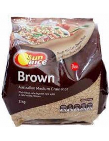 Sunbrown Rice Brown 2 Kg Packet