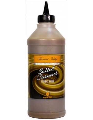 Wombat Valley Sauce Dessert Salted Caramel Gluten Gratis 1 Lt Bottle