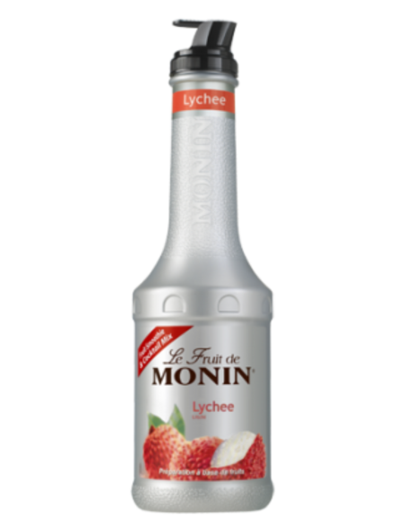 Monin Syrop Liczi Puree Owocowe Butelka 1 L