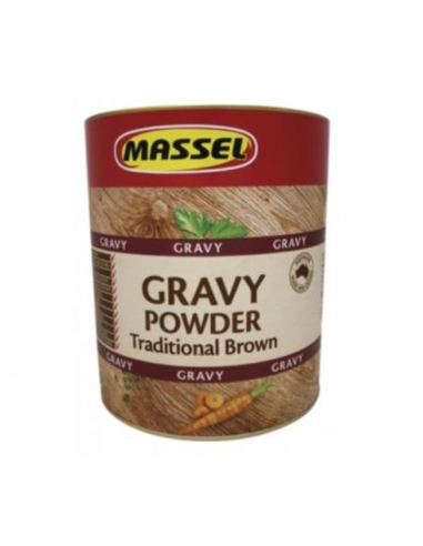 Massel Gravy tradicional marrón de polvo Premium Gluten gratis 1,5 Kg Can