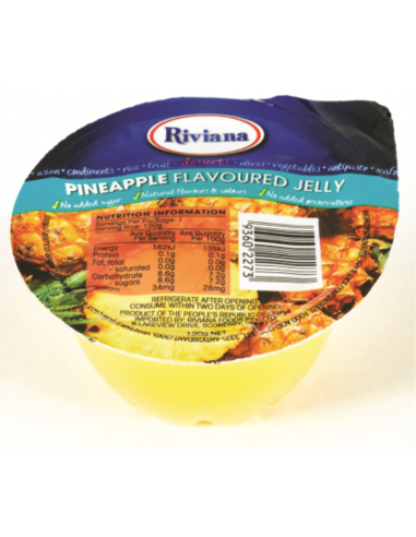 Riviana Jelly Ananas Cups 12 x 120 gr Tray