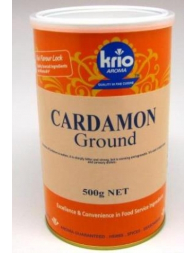 Krio Krush Cardamom Ground 500 Gr Can