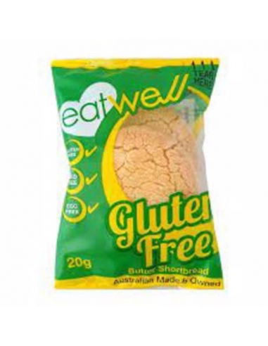 Eatwell ビスケット ツイン バター ショートブレッド グルテン フリー 100 X 20gr カートン