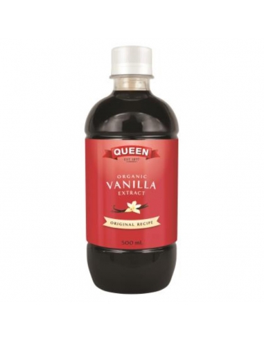 Queen Extract vanilla natural Organic 500 ml fles