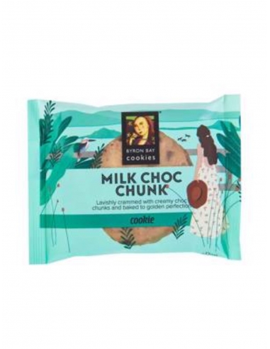 Byron Bay Cookies Portion Control Milk Chocolate Chunk Wrapped 12 X 60gr Packet