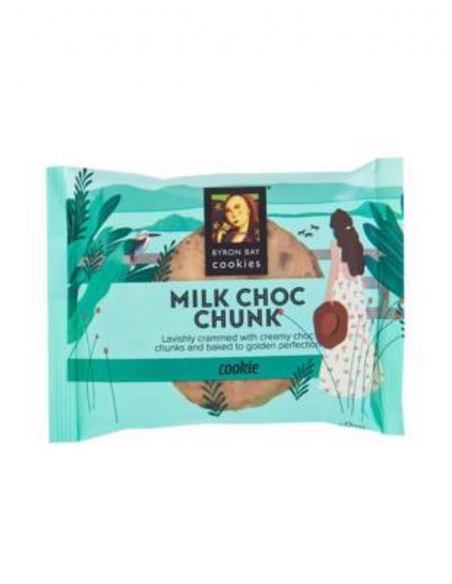 Byron Bay Cookies Kontrola porcji Mleko Czekolada Chunk Owinięte 12 x 60 gr Paket