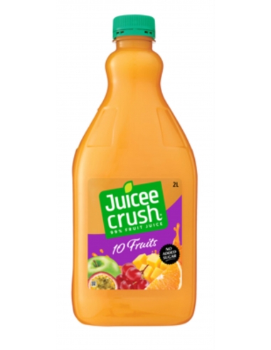 Juicee Crush 果汁 10 种水果 99% 2 升瓶