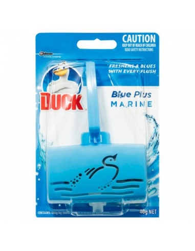 Duck Toilet Bowl Cleaner Prime Blue Plus 40gm x 6